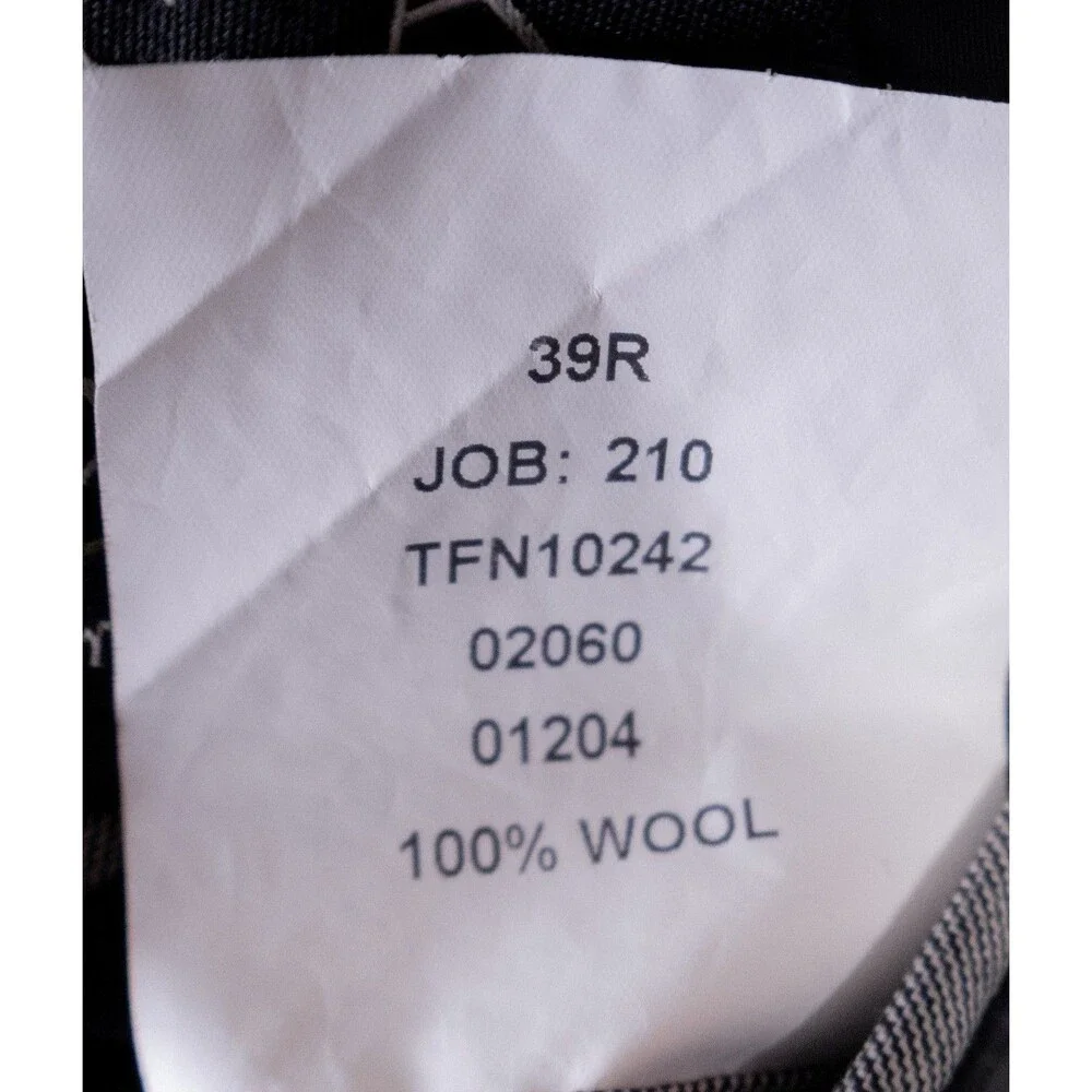 Jos. A. Bank Traveler's Blazer Sport Coat Sz 39R Wool Two Button Gray Jacket